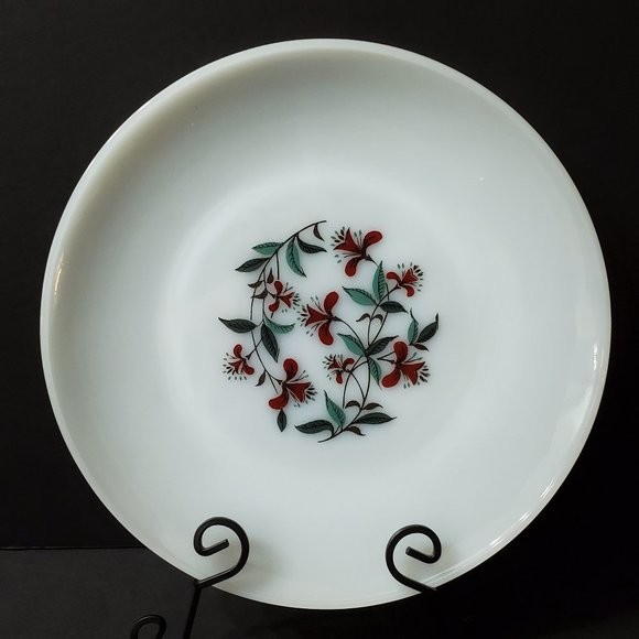 Anchor Hocking Fire King Honeysuckle Milk Glass Dinner Lunch Plates - Picture 3 of 7